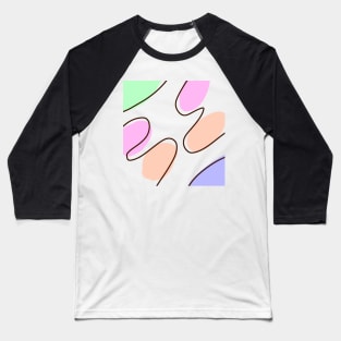 Colorful watercolor abstract texture art Baseball T-Shirt